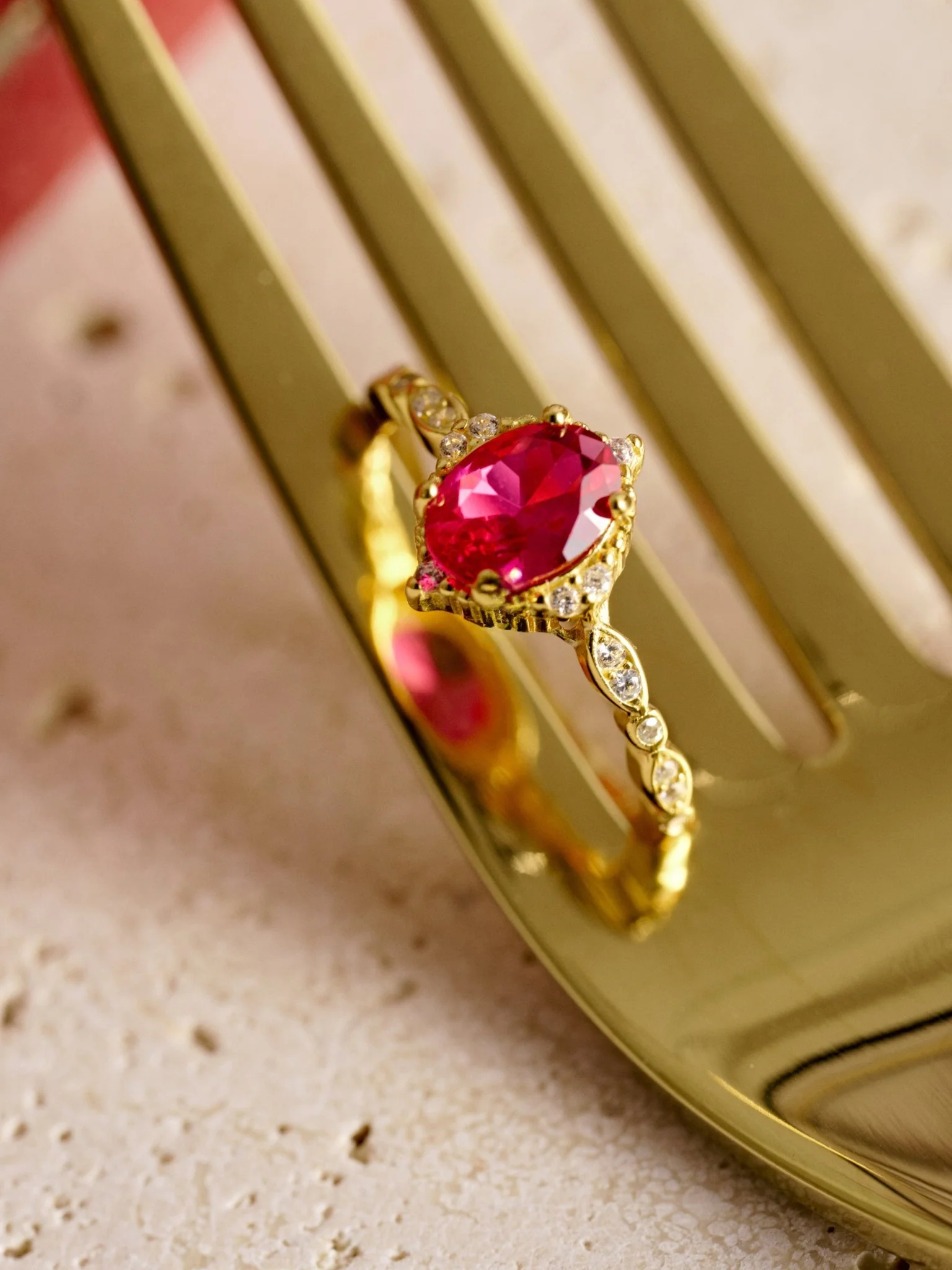 Verdure Ruby Ring - Image 2