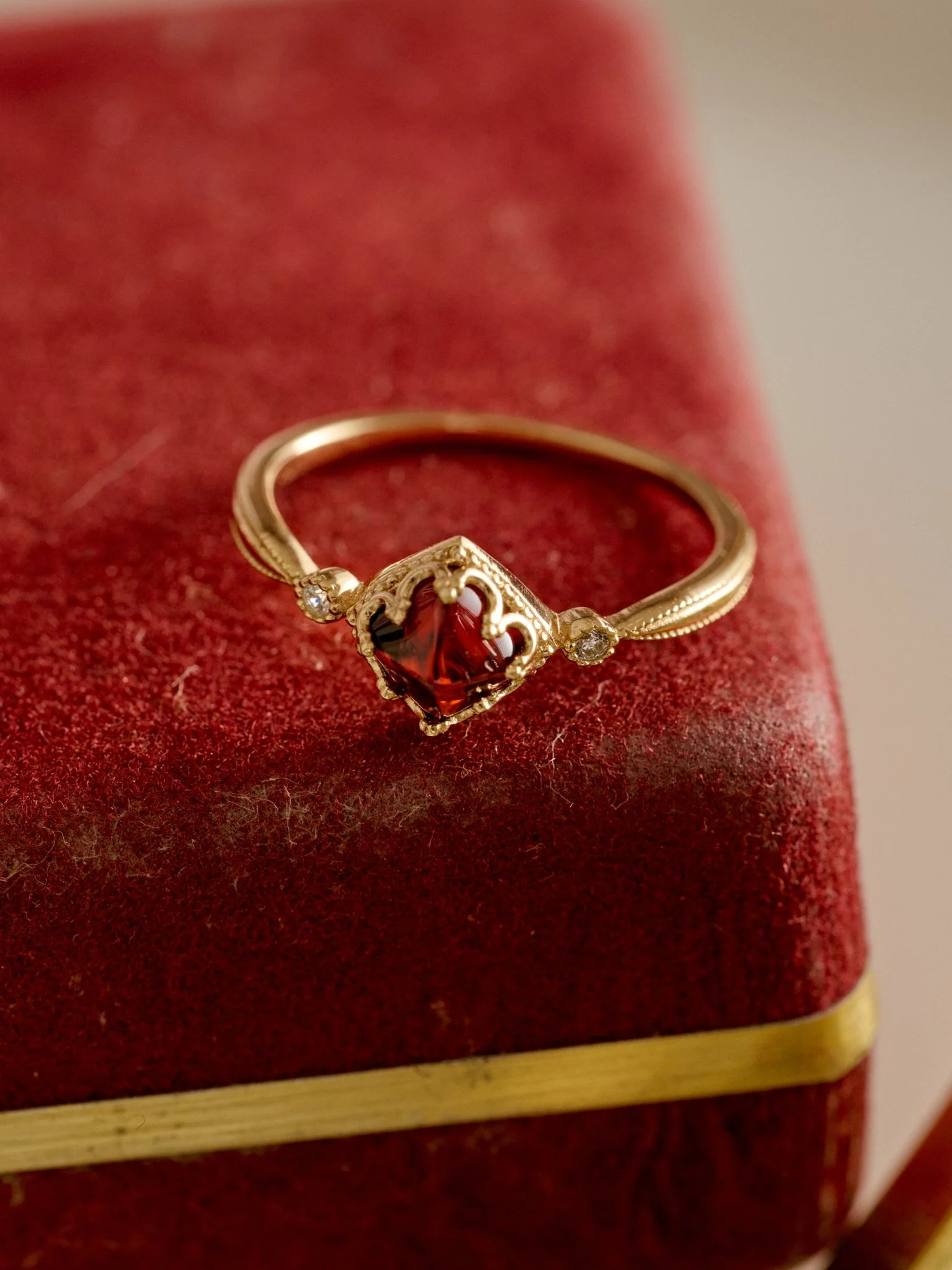 Carena Garnet Ring - Image 6