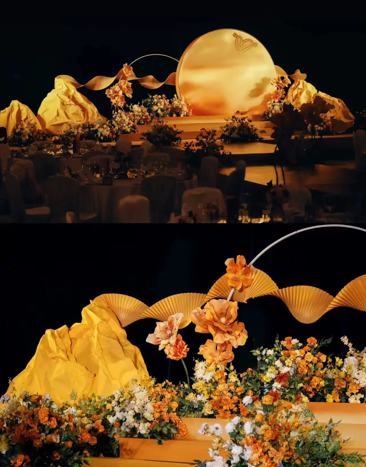 Sunset Wind Wedding Flower Corsage Rings - Image 4